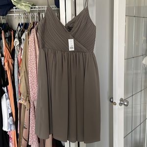 Banana Republic Dress size 12 never worn tags on in a stale grey